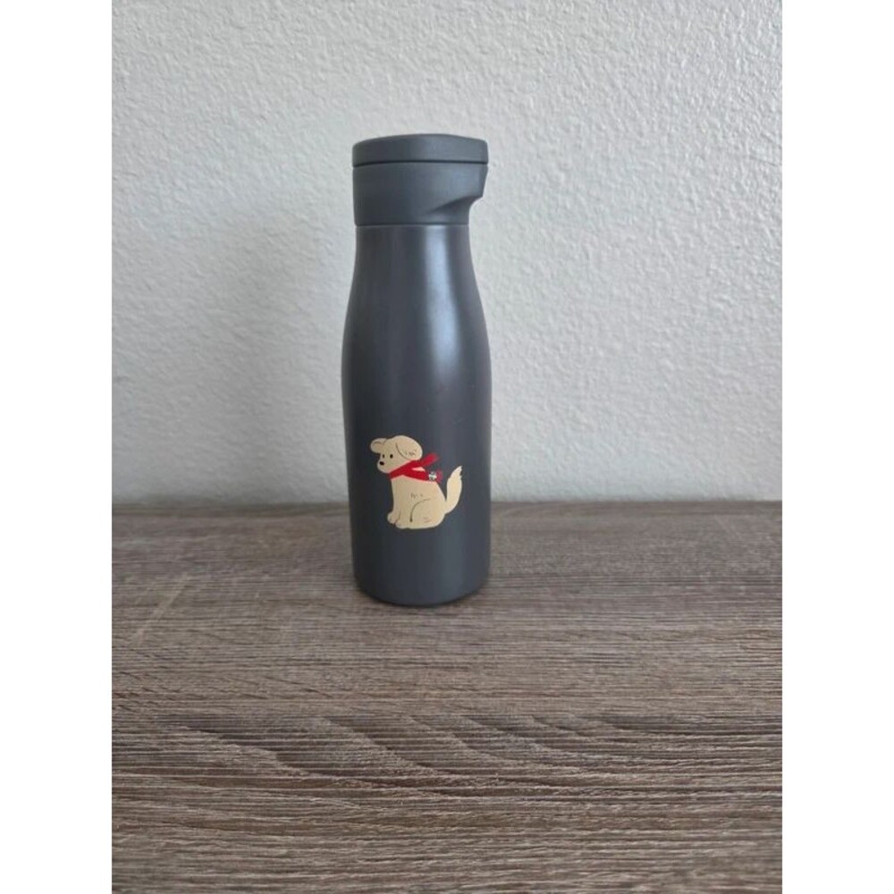 Starbucks 2025 Holiday Puppy Dog Scarf Stainless Tumbler Gray